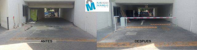 INSTALACION  DE BARRERA VEHICULAR CON LECTORA  FUE INSTALADA EN PLAZA DE SOL, POR IMESEI