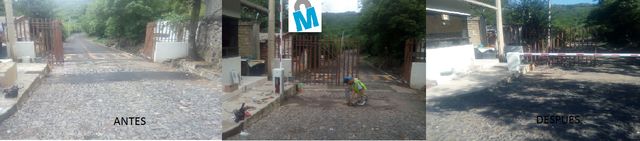 Instalacion de barrera vehicular en el campamento de CFE de amatitan