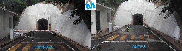 Instalacion de barrera vehicular en  CFE en la planta de generadora  de energia por IMESEI