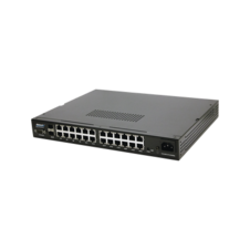 Switch WISP PoE Administrable de 26 puertos (24 PoE Gigabit + 2 SFP) 400W, entrada de 110/220 VCA