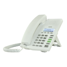 Teléfono IP soho color blanco para 2 lineas SIP voz HD y conferencia de 3 vías, PoE