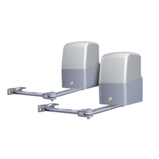 Kit de Motores Para Puertas Abatibles, 3m, 300 kg Máximo Por Puerta, Incluye Cuadro de Mando y 2 Controles Remotos