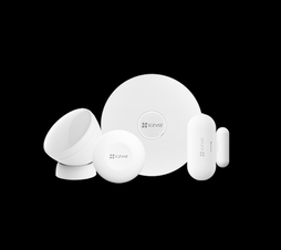 Kit de Alarma Inalambrico / Incluye: 1 Hub, 1 Sensor PIR, 1 Contacto Magnético y 1 Smart Boton / Configuración y Visualización por App Móvil EZVIZ / Protocolo Zigbee