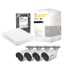 Kit Ip Nvr De 4 Canales + 4 Cámaras Ip 2 Megapixel Disco 2tb
