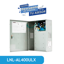 Fuente De Alimentación De 4 A, 110 VCA Con Certificación UL De Lenel: Salida De 12 VDC Y 4 A, Entrada De 115 VCA, Corriente De Suministro Continuo Con Gabinete (15,5 