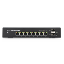 Switch EdgeMAX Administrable de 8 Puertos Gigabit con PoE+/PoE Pasivo 24V + 2 Puertos SFP