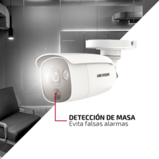 Bala FLASH TURBOHD (LED Blancos Intermitentes) / PIR(EVITA Falsas Alarmas) / 2 Megapixel / 20 mts IR EXIR / Exterior / Lente 2.8 mm / WDR / Ultra baja Iluminación