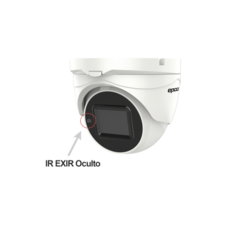 Eyeball TURBOHD 5 Megapixel / Lente Mot. 2.7 a 13.5 mm / 40 mts IR EXIR / dWDR / 4 Tecnologias (TVI / AHD / CVI / CVBS) / IP67