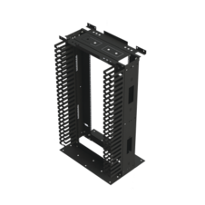 Rack de Acero de 4ft x 19in, 24UR con Organizadores Verticales Y Guía Superior para Cableado.