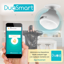 SENSOR MOVIMIENTO PIR WIFI 2.4GHZ STANDALONE DUOSMART D20 BATERIA RECARGABLE REPORTA DIRECTO A APP DUOSMART COMPATIBLE CON ALEXA Y GOOGLE HOME