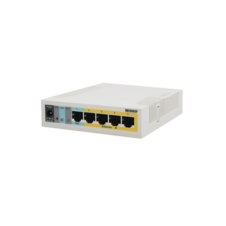 Switch Mikrotik 5 puertos PoE (Pasivo) Gigabit Ethernet y 1 SFP