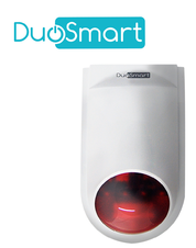 SIRENA INTELIGENTE WIFI 2.4 DUOSMART B20 STANDALONE MONITOREO EN APP DUOSMART  **SOPORTA DISPOSITIVOS RF DUOSMART SERIE C**  20 CONTROLES 60 DISPOSITIVOS EN MODO 24HRS AUDIBLE INTERIORES O PERIMETRALES