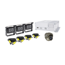Sistema de videovigilancia móvil AHD todo en uno, incluye MDVR de 4 canales