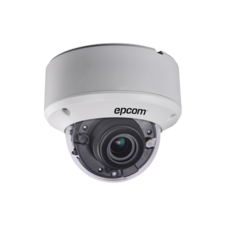 Domo TURBOHD 5 Megapixel / Lente Mot. 2.7 a 13.5 mm / 40 mts IR EXIR / dWDR / IK10 / 4 Tecnologías (TVI / AHD / CVI / CVBS) / IP67