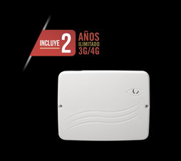 Panel de Alarma Cloud Híbrido 4G LTE / 8 Zonas Cableadas, 32 Inalámbricas / INCLUYE 2 AÑOS 3G/4GLTE ILIMITADOS / Programación 100% vía WEB / ALTA SEGURIDAD