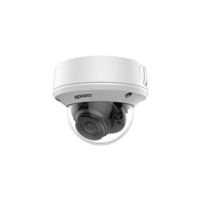 Domo 4K TURBOHD / Lente Mot. 2.7 a 13.5 mm / 40 mts IR EXIR / IP67 / 12 VCD / 24 VCA / 4 Tecnologías (TVI / AHD / CVI / CVBS)