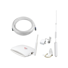 KIT de Amplificador de Señal Celular | Soporta 3G y mejora la calidad de las llamadas | Cubre hasta 235 metros cuadrados | 64 dB de Ganancia Máxima