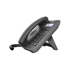 Teléfono IP empresarial para 2 lineas SIP con pantalla LCD 128 x 48 Px y conferencia de 3 vías, PoE