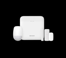 (AX PRO) KIT de Alarma AX PRO / Incluye: 1 Hub con bateria de respaldo / 1 Sensor PIR / 1 Contacto Magnético slim / 1 Control Remoto / WiFi / Compatible con Hik-Connect P2P