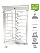 Torniquete de Cuerpo Completo / para Exteriores / Un carril / Bidireccional de 58 CM / Acero Inoxidable