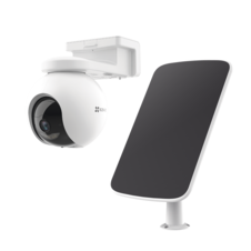 Kit de Cámara de Batería Recargable y Panel Solar / Wi-Fi / Almacenamiento Gratuito en Memoria Interna de 32 GB / Incluye 1 pieza de CS-HB8 y 1 Pieza de CS-CMT-SOLARPANEL-E