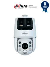 Cámara PTZ panorámica IP/ 4 Megapixeles/ Iluminadores Duales Inteligentes/ 25X Zoom/ Starlight/ IR hasta 200 m/ Auto-tracking/ Protección Perimetral/ Detección Facial/ IP66/ Disuasión Activa/ Sirena y Estrobo