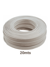 Cable bujía o doble aislado para cercos eléctricos Yonusa/ Multifilar 22 AWG / Bobina de 20 Mts