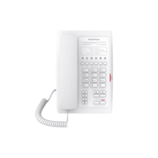 Teléfono IP para Hotelería, profesional con 6 teclas programables para servicio rápido (Hotline), plantilla personalizable con PoE