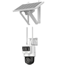 Kit Solar IP All in One / Doble Detección (Radar + PIR) / PT IP 4 Megapixel / Lente 2.8 mm / Panel Solar / Batería de Respaldo de Litio 50.76Wh (Hasta 1.5 días) / Conexión 4G / Audio de Dos Vías / Accesorios de Inst.