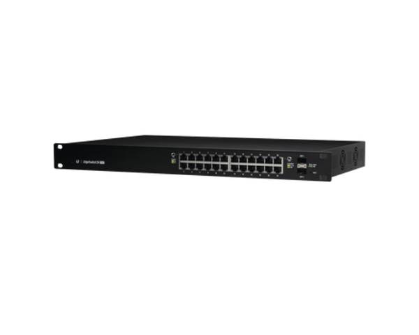 Switch EdgeMAX Administrable de 24 Puertos Gigabit con PoE+/PoE Pasivo ...