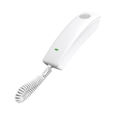 Teléfono IP profesional para Hotelería, montaje en pared, teclado numérico estándar, conferencia de 3 vías, Opus y PoE.