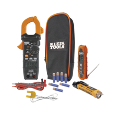 Kit de Prueba Eléctrica HVAC para Aire Acondicionado, Calefacción, Minisplits, etc. Medición de Voltaje CA/CC, Resistencia, Frecuencia, Capacitancia, Diodos, Temperatura, Ciclo, Micro Amperios CC.