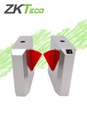 Barrera Peatonal Bidireccional / Acero SUS304 / Aleta de Acrílico (Rojas) / 110V