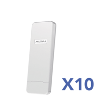 Kit de 10 Puntos de Acceso C1N Wi-Fi, PTMP en 2.4 GHz, Antena Sectorial Integrada de 70° de 10 dBi, Hasta 800 m de Cobertura, Soporta Fichas-Vouchers, Administración en Nube Gratis con INSIGHTS (Con Versión de HW 4.0 ó Superior).