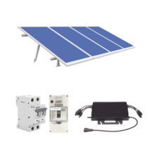 Kit Solar para Interconexión de 1.8KW de Potencia Pico 220Vca con Microinversor y 4 Módulos de 450 W