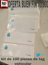 KIT DE 100 TAG VEHICULAR