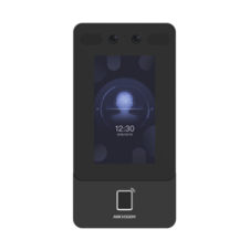 Terminal Min Moe PoE & WiFi de Reconocimiento Facial y Huella con Lector MIFARE / Exterior IP65 / Hasta 1.5 mts en Lectura de Rostro / Soporta P2P / 1,500 Rostros / 3,000 Huellas / Salida 12 Vcd para Chapa / PoE / SIP Estandar / HIK-IA