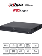 DVR de 16 Canales 4k/ WizSense/ IA/ H.265+/ 2 Bahías de Disco Duro/ 16 Ch HDCVI + 16 IP (Hasta 32 IP)/ 2 Canales de Reconocimiento Facial/ SMD Plus/ Codificación IA/ Funciones IoT&POS/ Audio Bidireccional