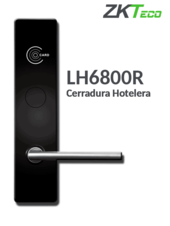 Cerradura derecha para hotel / MIFARE 13.56 Mhz / 35 a 45 mm grosor de puerta / Aleación de Zinc / 224 eventos