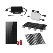 Kit Solar Interconexion / 3kW 220Vca / Microinversores HOYMILES / Montaje Incluido