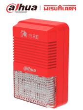 Lampara Estroboscópica con Sirena Direccionable/ 2 Hilos/ Volumen de 75 dB–115 dB/ 24V DC/ Cumple Normas: EN54-3, EN54-23/ Microprocesador integrado