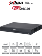 DVR de 32 Canales de 5 Megapixeles Lite/ WizSense/ H.265+/ 2 Bahías de Discos Duros/ Hasta 32 Canales IP/ 2 Ch de Reconocimiento Facial/ SMD Plus/ Codificación IA/ Onvif/ Funciones IoT&POS/ Audio Bidireccional/