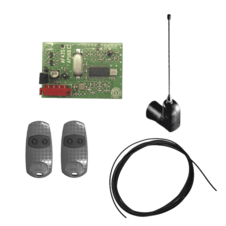 Kit Receptor inalámbrico con antena / Hasta 45M en linea de vista / INCLUYE dos controles y 3 metros de cable RG58 para la antena