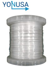 Bobina de alambre de aluminio de 500 mts. para líneas de cercos eléctricos YONUSA / Calibre 16 / Resistente a la corrosión