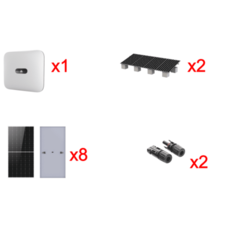 Kit Solar Interconexion / 5kW 220Vca / Inversor HUWAEI / Montaje Incluido