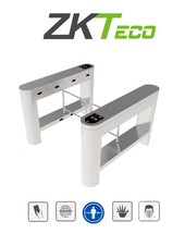 Barrera Peatonal de Acero Inoxidable un Carril de Alto Flujo / 30 personas x minuto / Carril 104.5 cm / Incluye 2 lectores de Huella