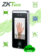 Control de Acceso Facial / 6000 Rostros / 3000 Palmas / 10,000 Tarjetas ID 125 Khz / QR / Contraseñas / 200,000 Registros / Reconocimiento en 0.35 s / Algoritmo Anti-spoofing / TCP/IP / WIEGAND / RS-485