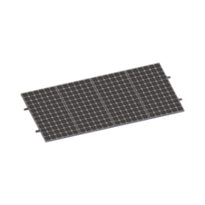 Kit De Minirieles Para Panel Solar Arreglo 1X4 Para Instalación Plano En Lámina