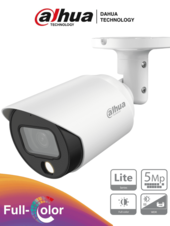 Camara Bullet Full Color de 5 Megapixeles/ Lente de 2.8mm/ 112 Grados de Apertura/ Leds para 20 Metros/ Metalica/ WDR de 120 dB/ IP67