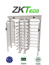 Torniquete de Cuerpo Completo / Doble Carril con 3 Brazos a 120 Grados / Acero Inoxidable